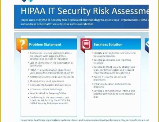 Hipaa Security Risk assessment Template Free Of Hipaa Security Risk assessment Template