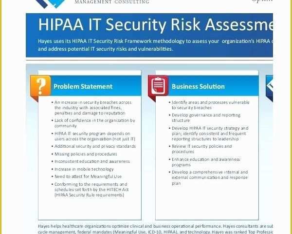 Hipaa Security Risk assessment Template Free Of Hipaa Security Risk assessment Template