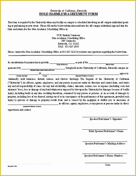 Hold Harmless Agreement Template Free Download Of 43 Free Hold Harmless Agreement Templates Ms Word and Pdfs