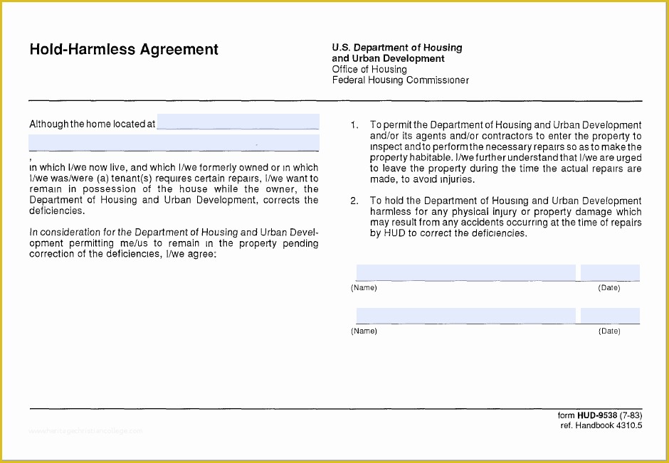 Hold Harmless Agreement Template Free Download Of 43 Free Hold Harmless Agreement Templates Ms Word and Pdfs