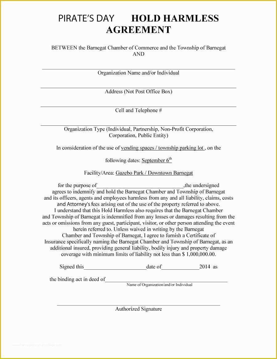 Hold Harmless Agreement Template Free Download Of 50 Detail Rv Park Rental Agreement Template Yi H3541