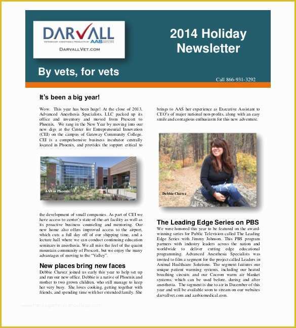 Holiday Family Newsletter Templates Free Of 14 Holiday Newsletter Template – Free Sample Example