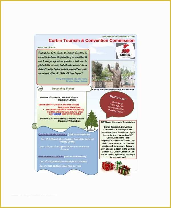 Holiday Family Newsletter Templates Free Of 8 Sample Holiday Newsletter Templates