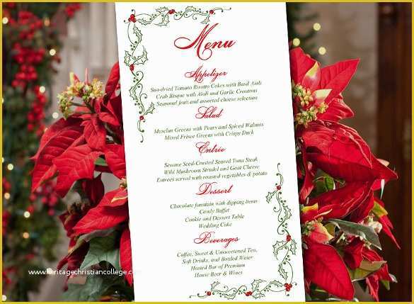 Holiday Menu Template Free Download Of 23 Holiday Menu Templates Free Psd Vector Eps Png