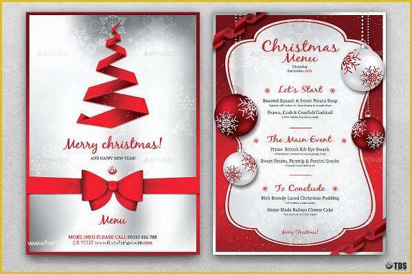 Holiday Menu Template Free Download Of 35 Christmas Menu Templates Free & Premium Download