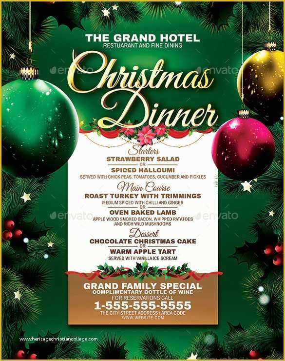 Holiday Menu Template Free Download Of Dinner Menu Templates – 36 Free Word Pdf Psd Eps