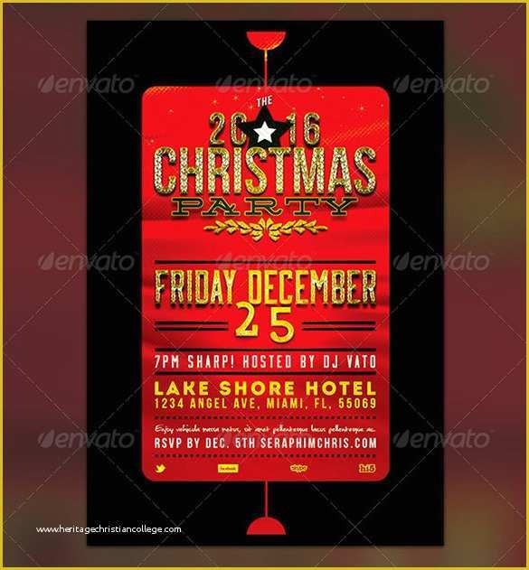 Holiday Party Flyer Template Free Of 27 Holiday Party Flyer Templates Psd