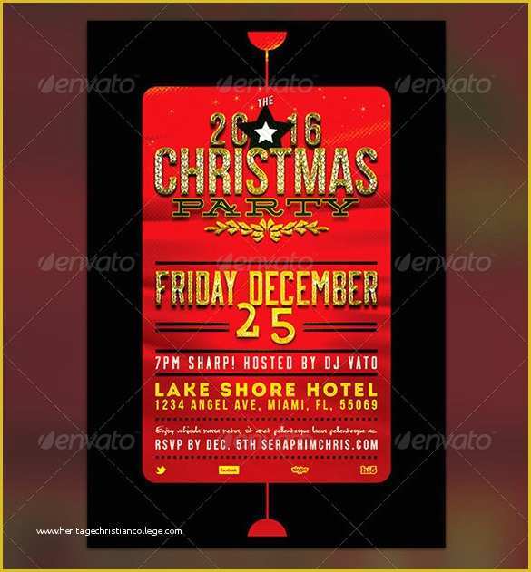 Holiday Party Flyer Template Free Of 27 Holiday Party Flyer Templates Psd