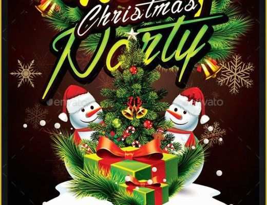 Holiday Party Flyer Template Free Of 30 Free Christmas Party Flyers and New Year Party Flyer