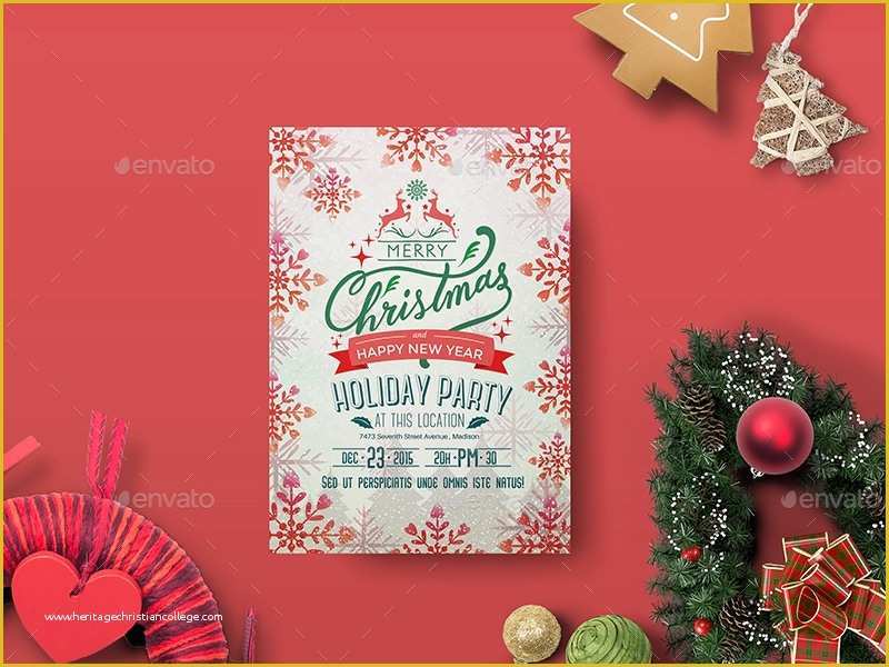 Holiday Party Flyer Template Free Of 9 Holiday Party Flyers Free Editable Psd Ai Vector