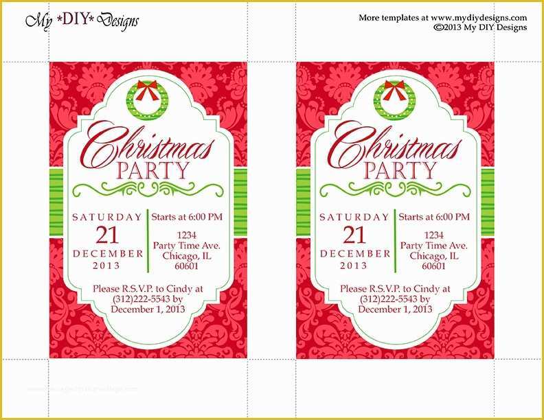 Holiday Party Templates Free Of Christmas Fice Party Invitation Templates Invitation