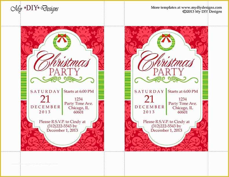 Holiday Party Templates Free Of Christmas Fice Party Invitation Templates Invitation