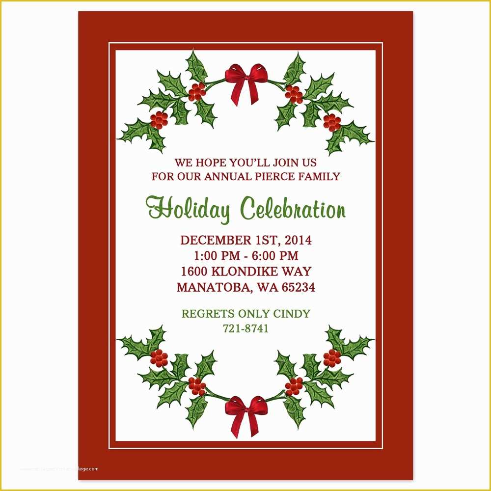 Holiday Party Templates Free Of Free Christmas Border Templates