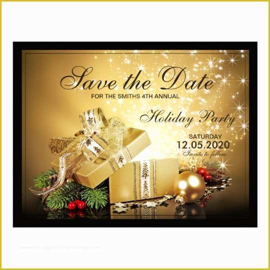 Holiday Save the Date Free Templates Of Christmas Party Save the Date Templates Postcard