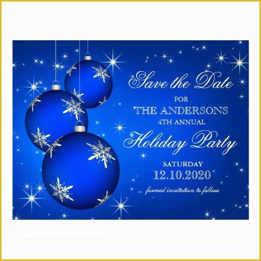 Holiday Save the Date Templates Free Of Christmas Holiday Party Save the Date Postcards