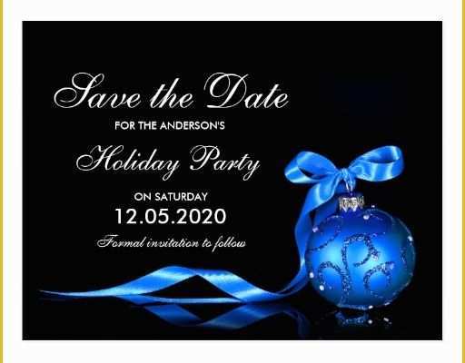 Holiday Save the Date Templates Free Of Holiday Party Save the Date Templates Postcard