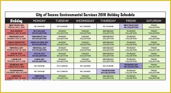 Holiday Schedule Template Free Of Holiday Schedule Template – 15 Free Pdf Documents