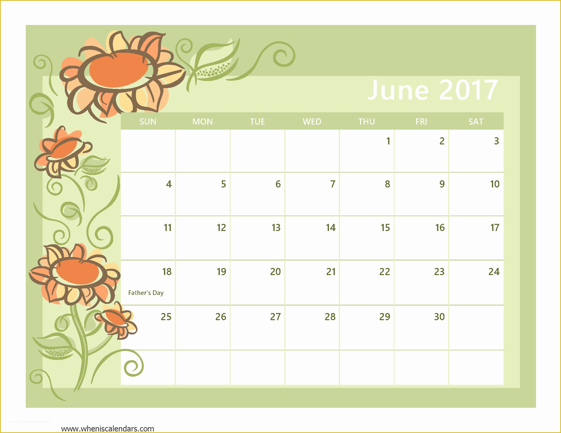 Holiday Schedule Template Free Of June 2017 Calendar with Holidays