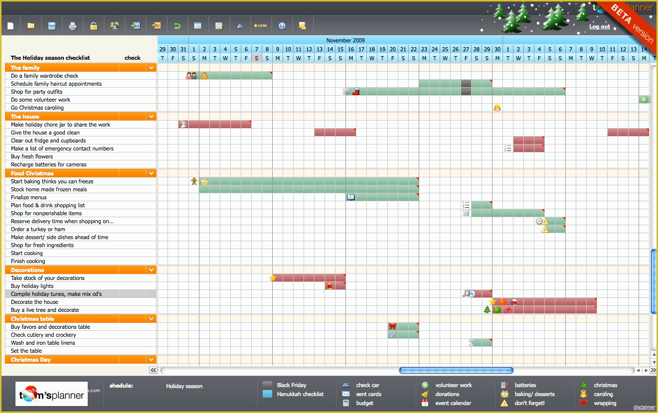 Holiday Schedule Template Free Of tom’s Planner Announces Free Holiday Planning Template