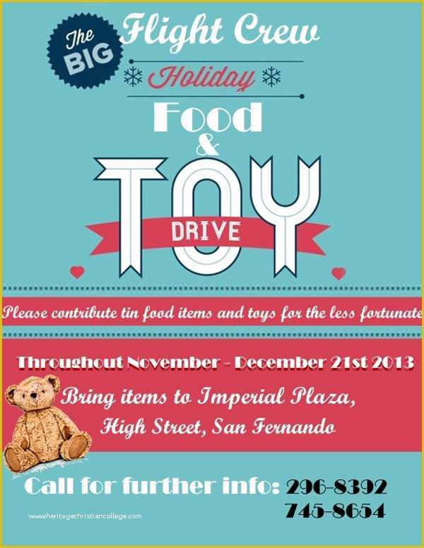 Holiday toy Drive Flyer Template Free Of 17 Food Drive Flyer Templates Psd Ai Word