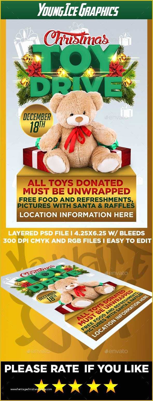 Holiday toy Drive Flyer Template Free Of 82 Best Christmas Bureau Images On Pinterest