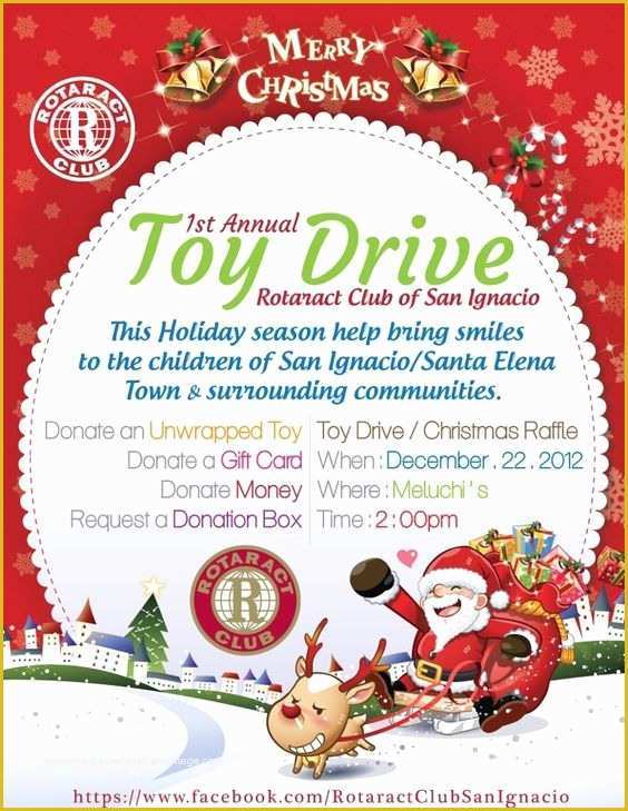 Holiday toy Drive Flyer Template Free Of Rotaract toy Drive at Meluchi S