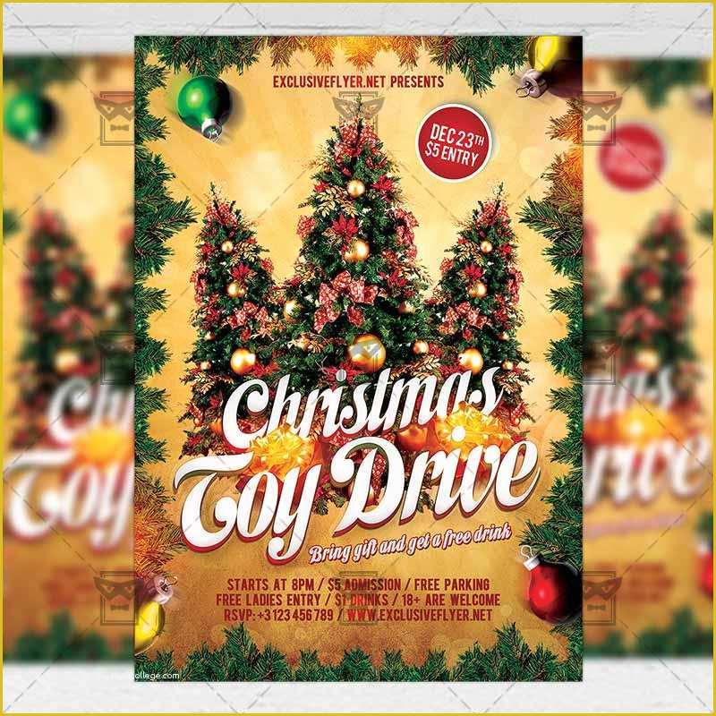 Holiday toy Drive Flyer Template Free Of toy Drive – Free Seasonal A5 Flyer Template