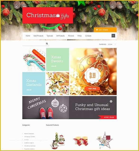 Holiday Website Templates Free Of 18 Christmas Website themes & Templates