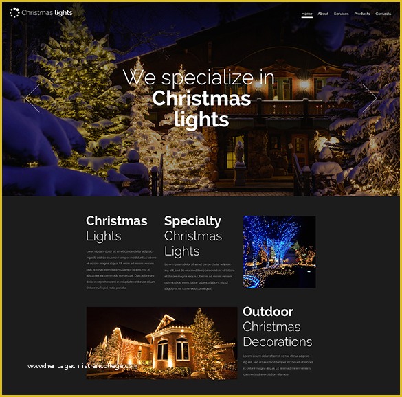 Holiday Website Templates Free Of 18 Christmas Website themes &amp; Templates