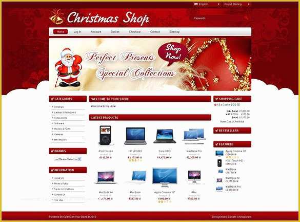 Holiday Website Templates Free Of 18 Christmas Website themes & Templates