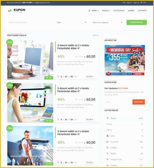 Holiday Website Templates Free Of 20 Best Coupon Website Templates & themes