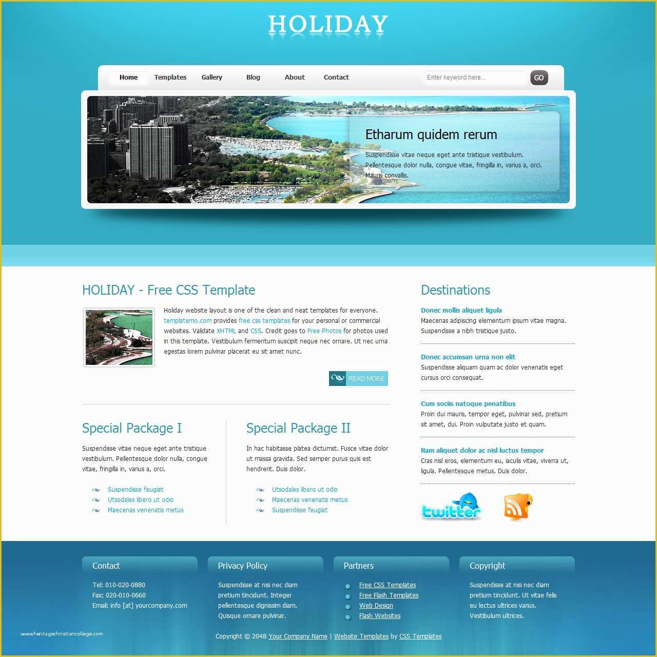 Holiday Website Templates Free Of 20 Free & Premium HTML Travel Website Templates