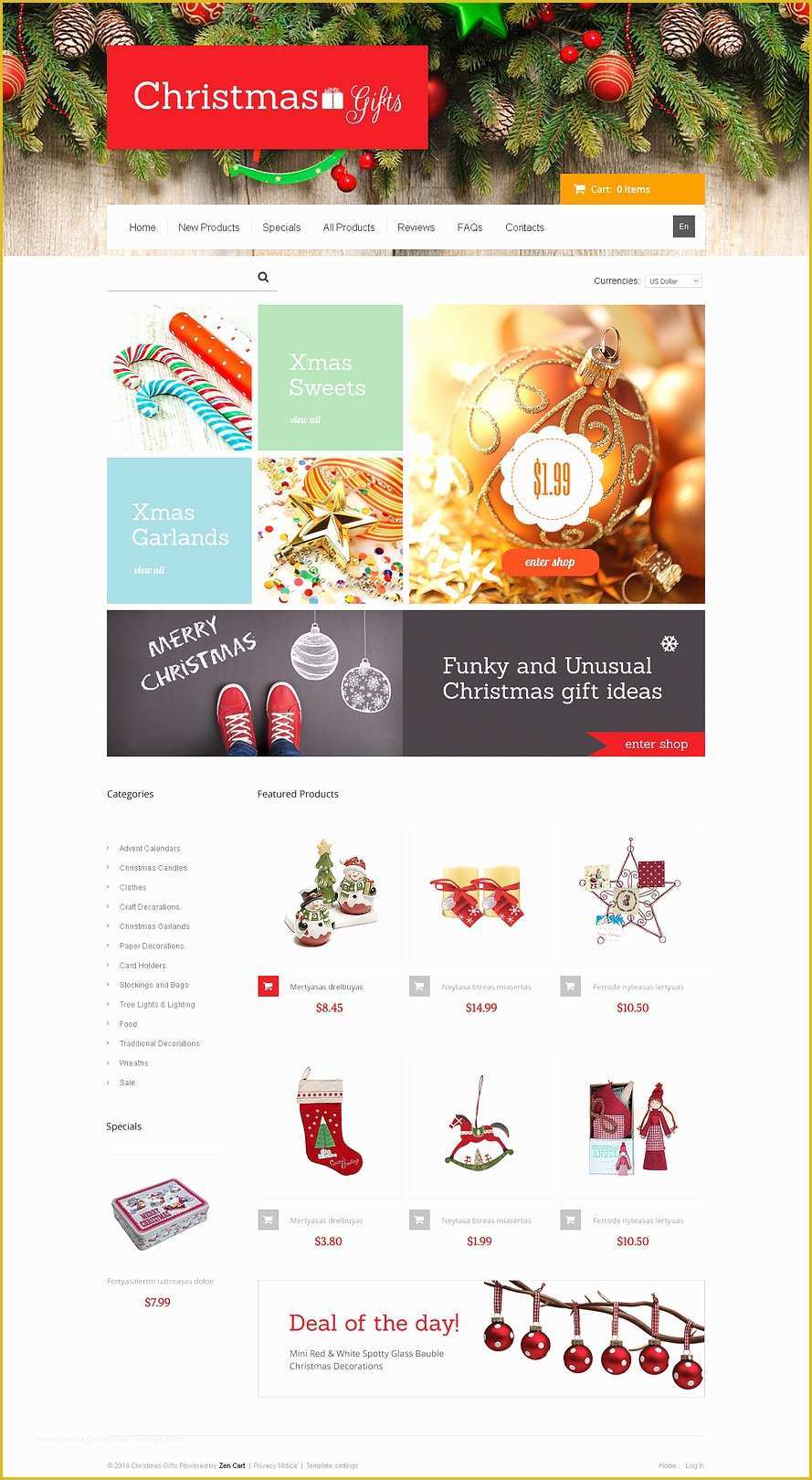 Holiday Website Templates Free Of 9 Christmas E Merce Website themes Free Website Templates
