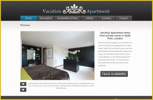 Holiday Website Templates Free Of Holiday Home Website Template 3