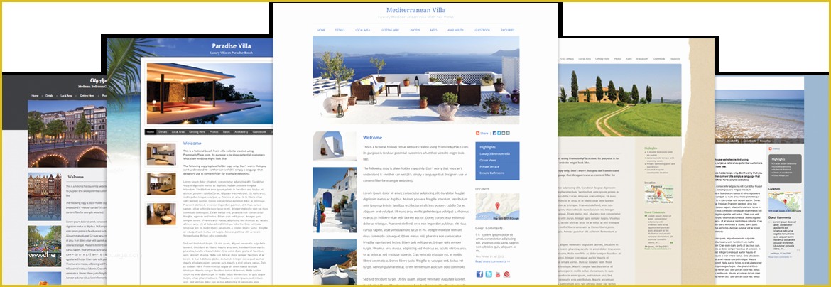 Holiday Website Templates Free Of Holiday Rental Website Design for Cottages Villas