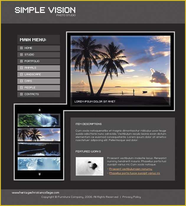 Holiday Website Templates Free Of Holiday tourism Website Psd Material
