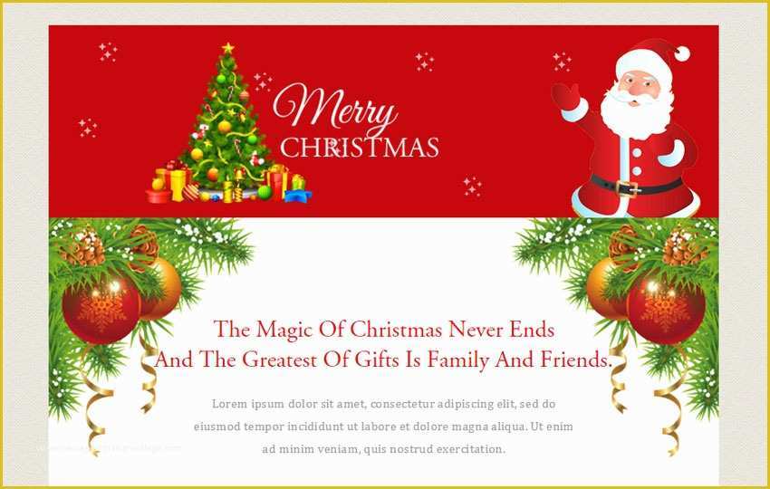 Holiday Website Templates Free Of Merry Christmas A Newsletter Responsive Web Template