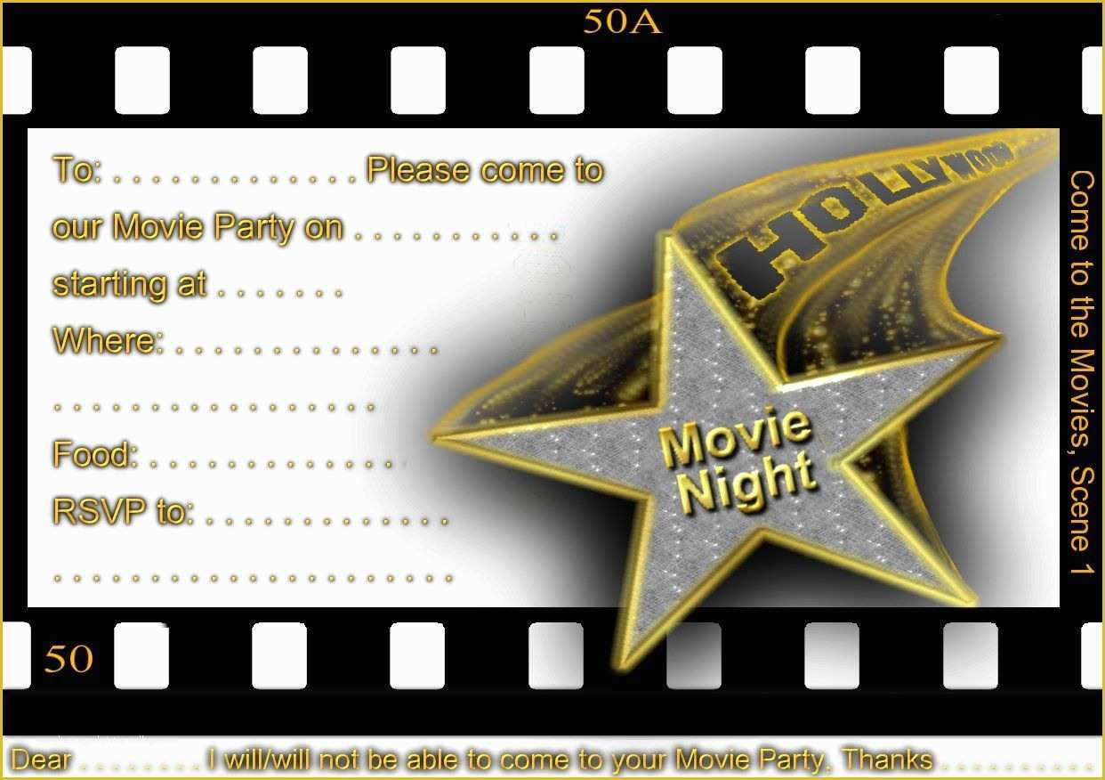 Hollywood themed Invitations Free Templates Of Free Printable Gratuation Movie themed Invitations