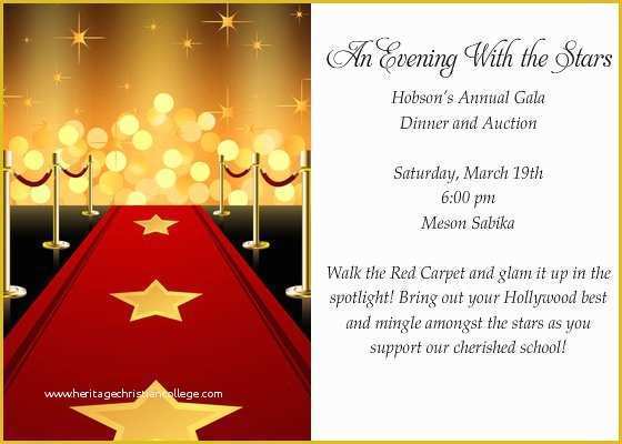 Hollywood themed Invitations Free Templates Of Hollywood Party Invitations Templates