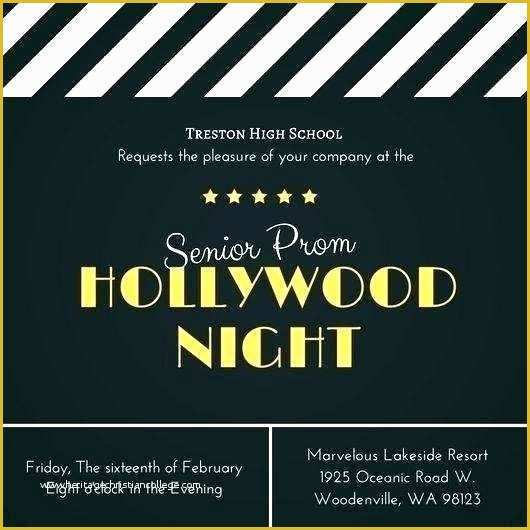 Hollywood themed Invitations Free Templates Of Hollywood theme Invitations Invitation 2 Movie themed