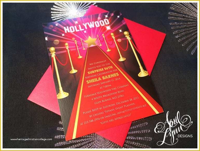 Hollywood themed Invitations Free Templates Of Philadelphia Stationery Designer