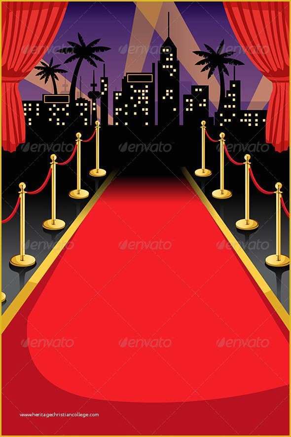 Hollywood themed Invitations Free Templates Of Red Carpet Backgrounds Decorative Meals