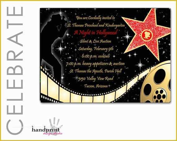 Hollywood themed Invitations Free Templates Of Red Carpet Invitation Hollywood Invitation Red Carpet