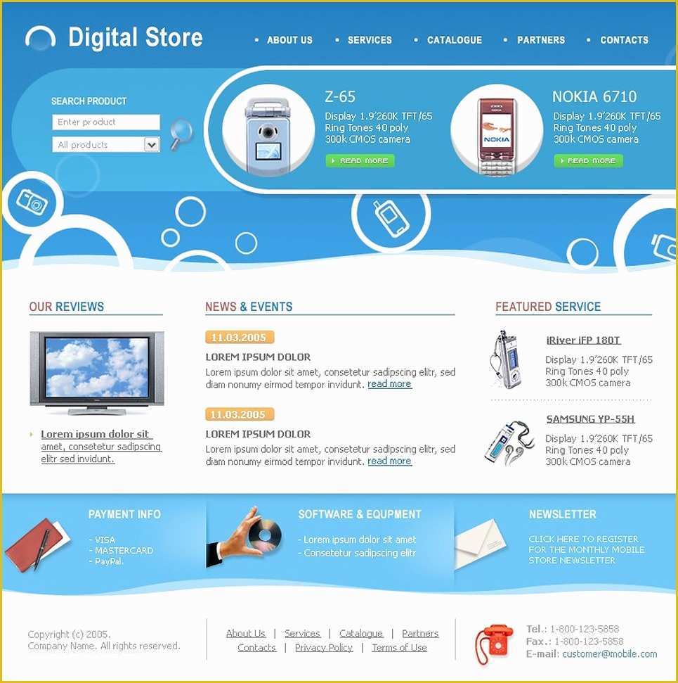 Home Appliances Website Template Free Download Of Electronics Store Website Template Web Design Templates