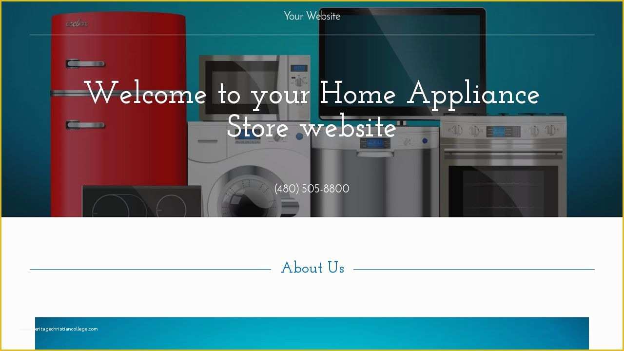Home Appliances Website Template Free Download Of Home Appliance Store Website Templates