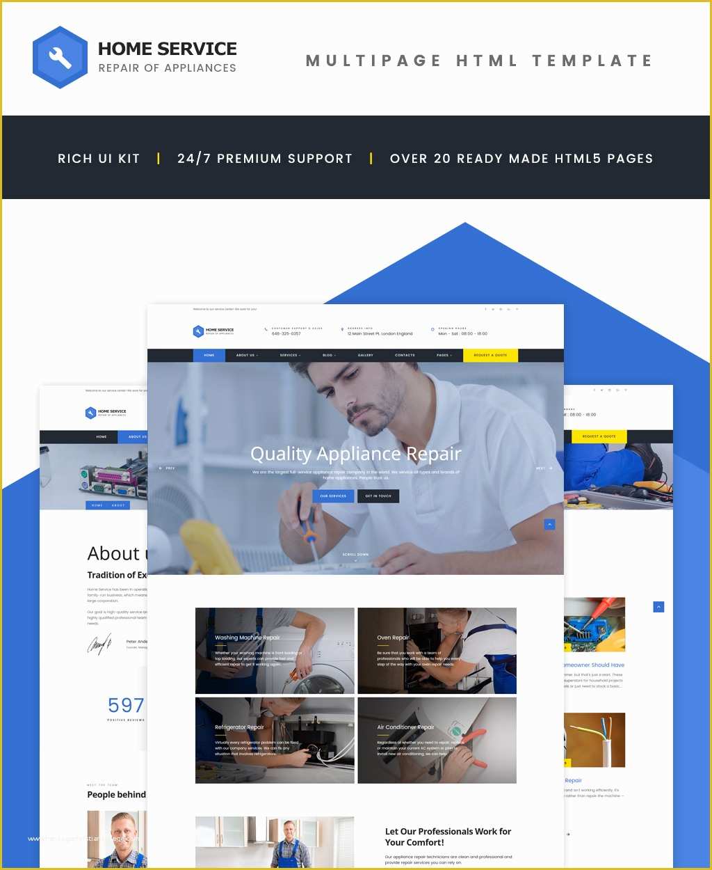 Home Appliances Website Template Free Download Of Home Repairs Website Template