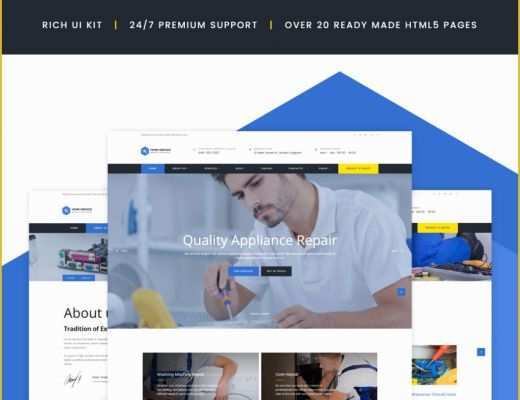 Home Appliances Website Template Free Download Of Home Repairs Website Template