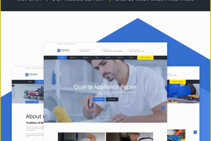 Home Appliances Website Template Free Download Of Home Repairs Website Template