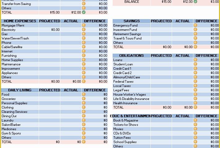 Home Budget Spreadsheet Template Free Of 8 Best Home Bud Spreadsheet