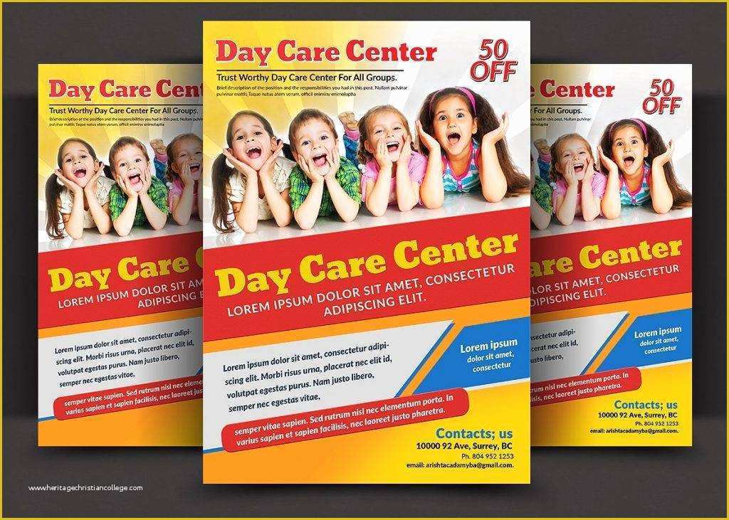 Home Daycare Flyers Free Templates Of 16 Child Care Flyer Designs & Examples – Psd Ai Word